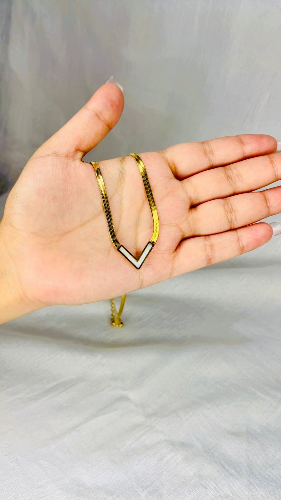 Golden V Luxe Pendant