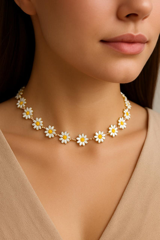 Sunflower Choker Pendant